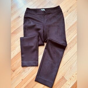 Charter Club Petite Cambridge Slim Faux Suede Pants